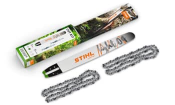 De STIHL Cut Kits bevatten twee zaagkettingen en een zaagblad die compatibel zijn met een aantal kettingzagen en de accusnoeizaag 11