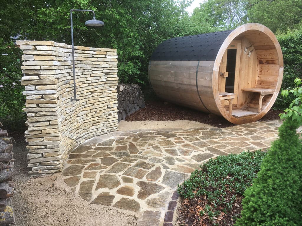 Speelse paden en terrassen met flagstones 1