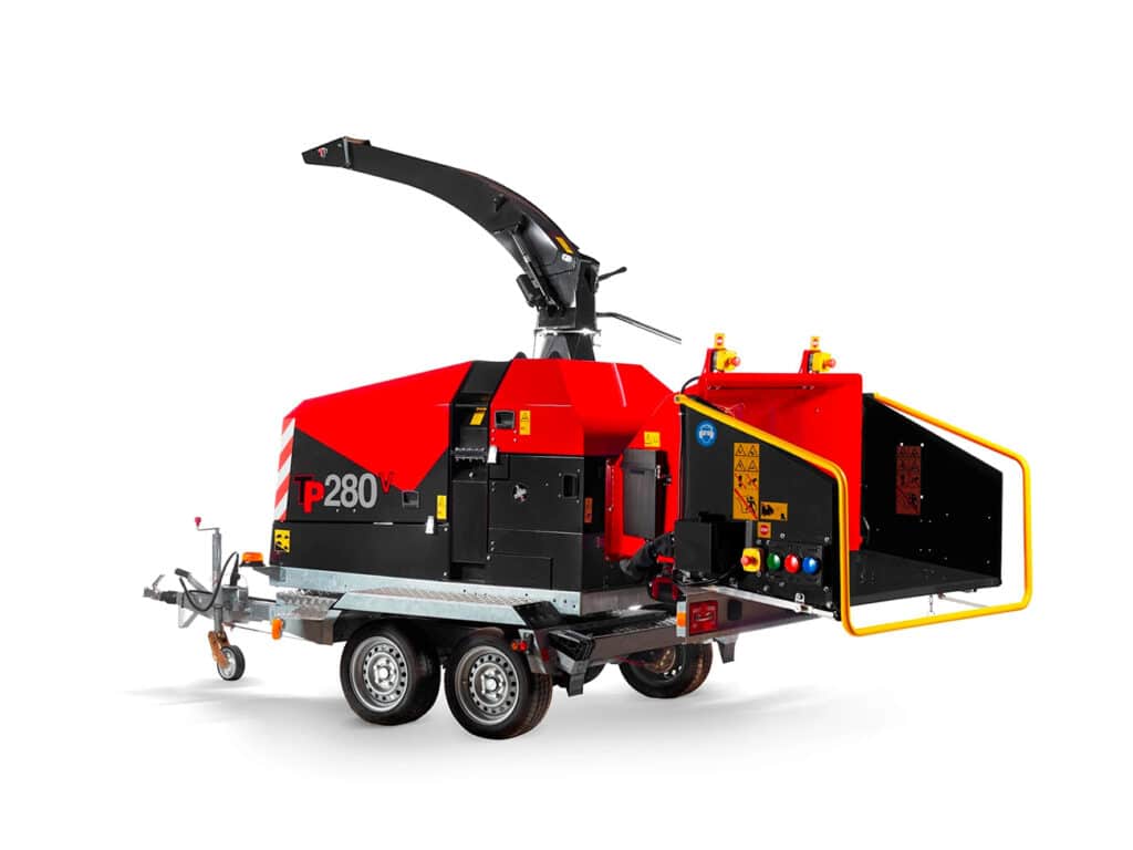 Houthakselaar met grote diameter en volledig elektrische versie 1