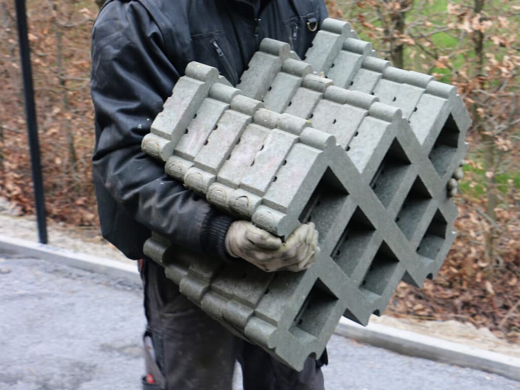 Gerecycleerde plastic grastegel voor zwaar verkeer 2