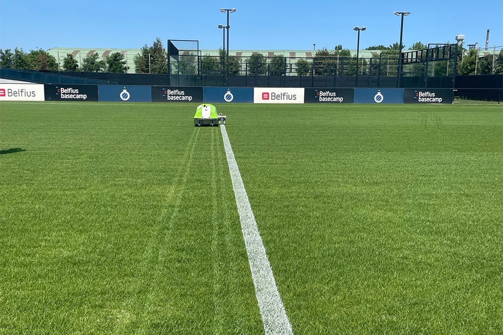 Concrete lijnen uitzetten met Turf Tank 1