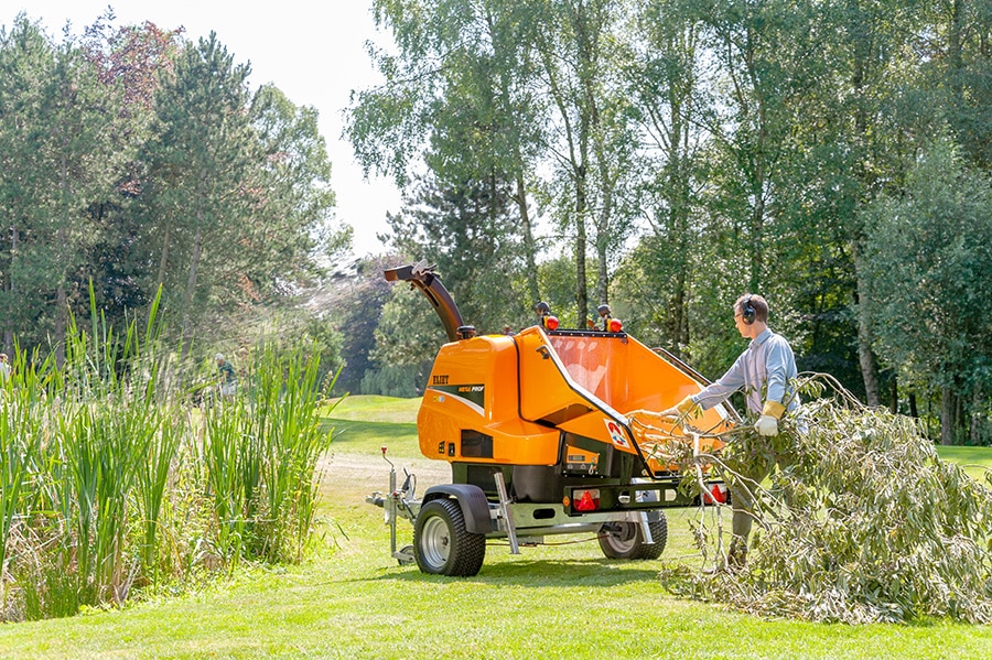Versnipperen op de golfbaan